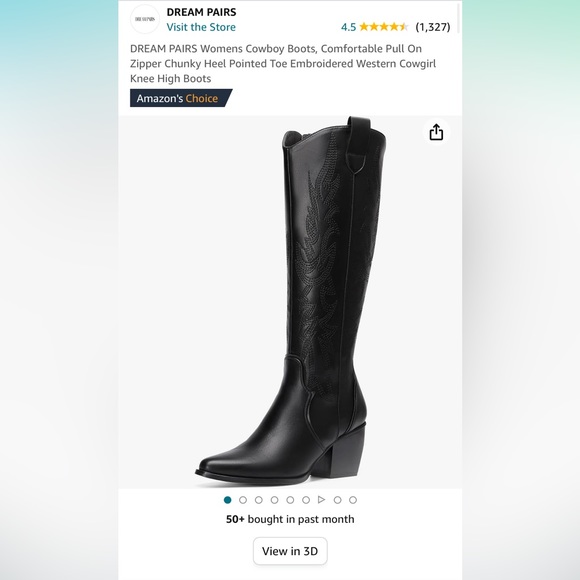Dream Pairs Shoes - DREAM PAIRS Womens Cowboy Boots.